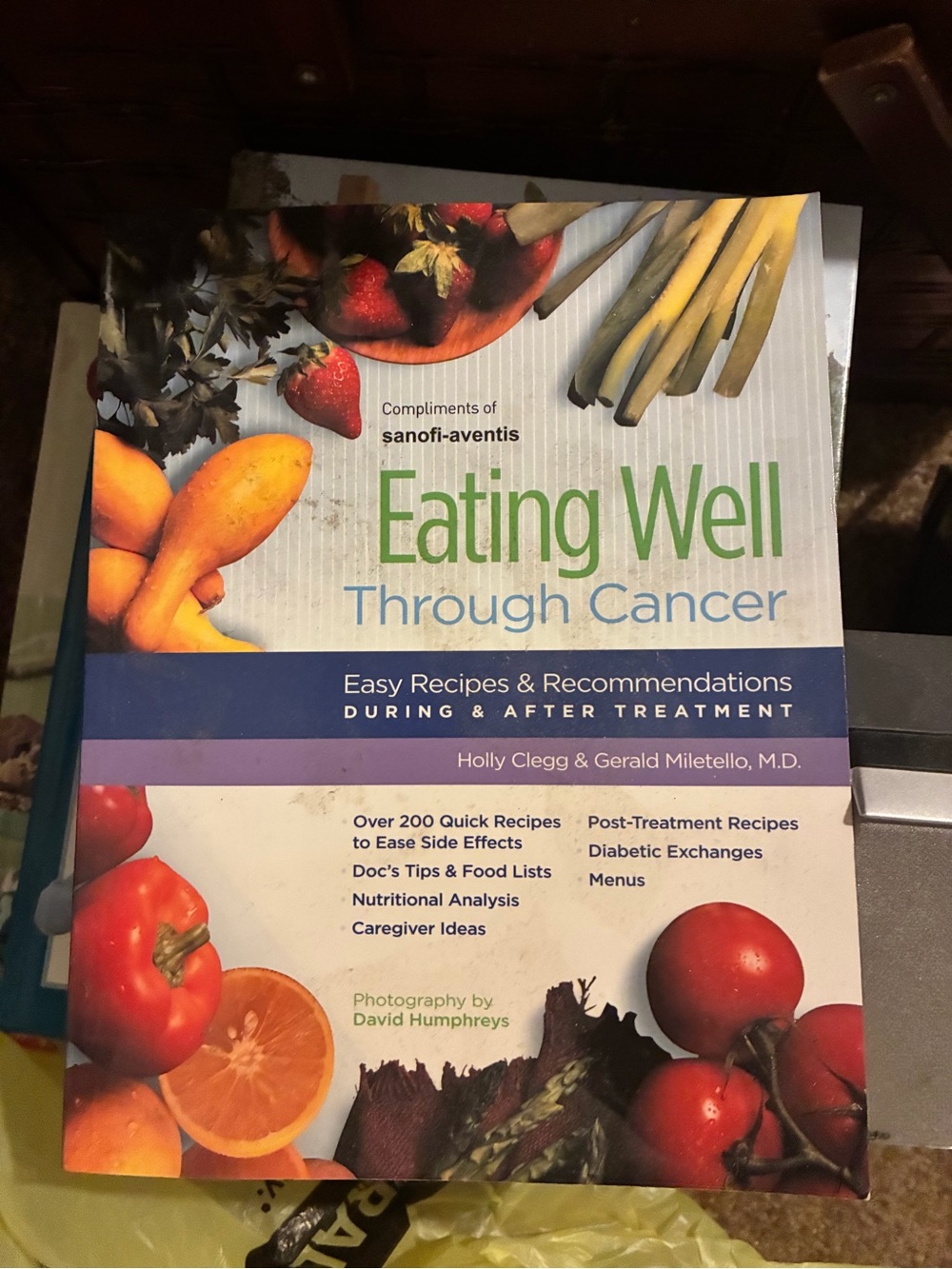 Eating Well Through Cancer Cookbook - White/Green Cover